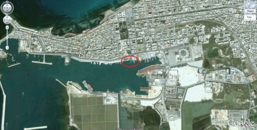 Trapani dal satellite