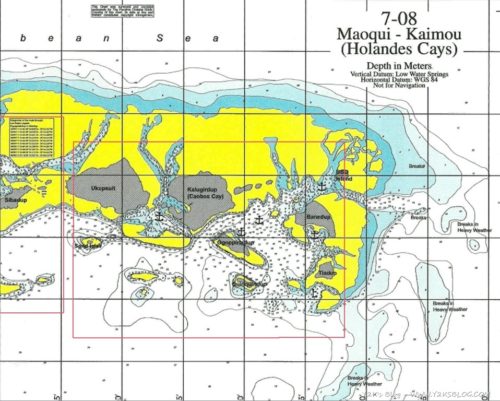 Cayo Holandes Map East