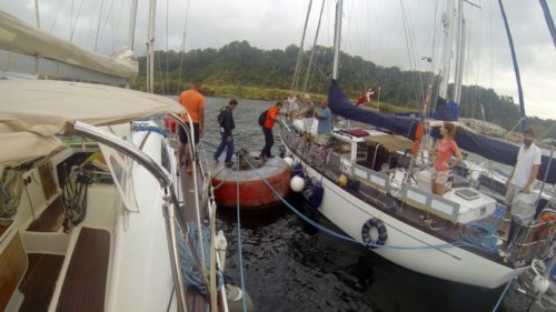 Alla boa sul lago Gatun