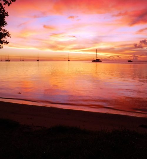 Tramonto infuocato - Raiatea